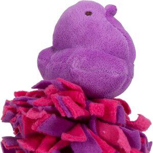 Peeps Plush Chick Fleece Bottom Toy for Dogs, Pink/Purple